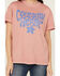 Image #3 - Girl Dangerous Country Heart Short Sleeve Graphic Tee, Dark Pink, hi-res