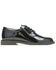 Bates Women's Sentry LUX High Gloss Oxford Shoes, Black, hi-res