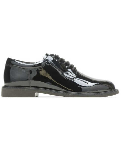 Image #2 - Bates Women's Sentry LUX High Gloss Oxford Shoes, Black, hi-res