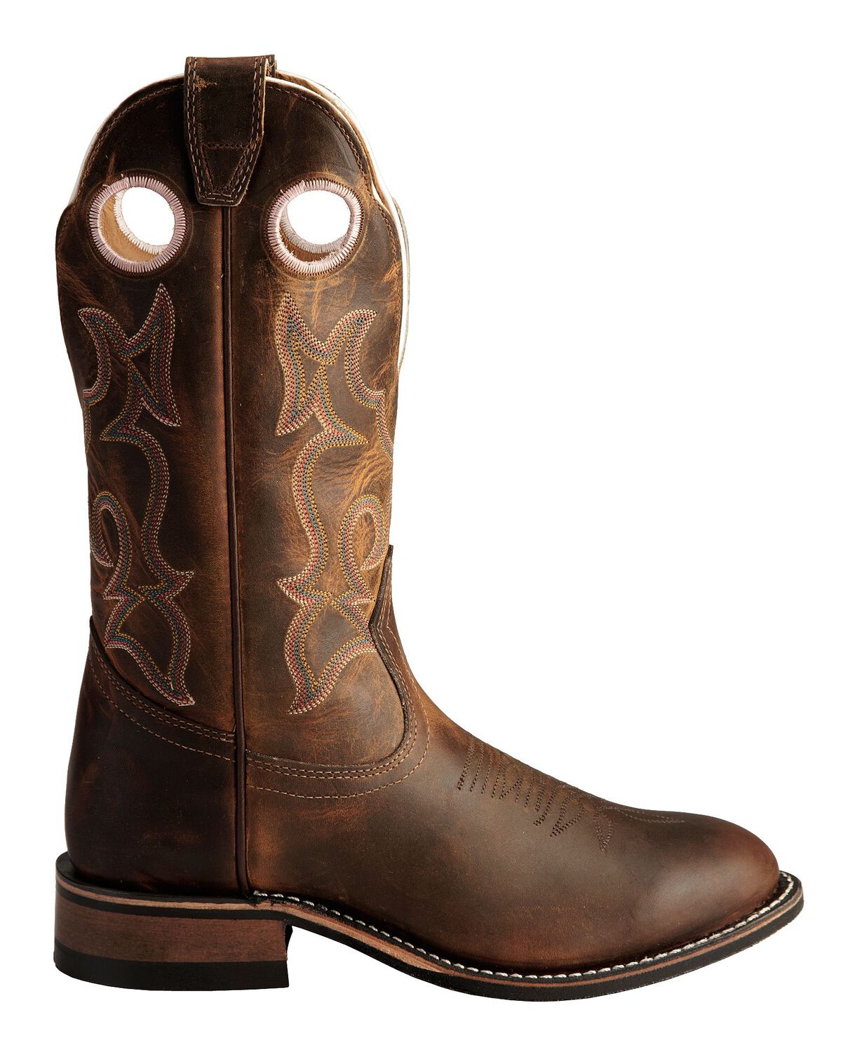 Image #2 - Boulet Tan Spice Rider Cowgirl Boots - Round Toe, Tan, hi-res