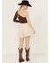 Image #3 - Miss Me Women's High Rise Crochet Shorts, Beige, hi-res