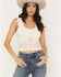 Image #1 - Shyanne Women's Solid Lace Tank Top, Cream, hi-res