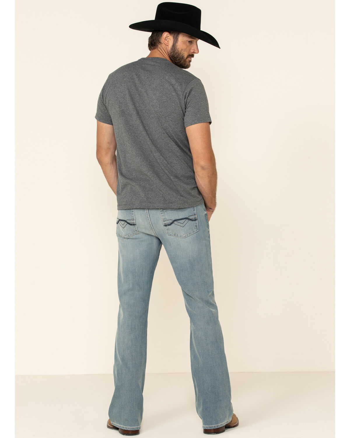 Image #5 - Cody James Core Men's Crupper Light Wash Performance Stretch Slim Bootcut Jeans, , hi-res