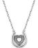 Image #2 - Montana Silversmiths Women's The Love Inside Luck Horseshoe Necklace, Silver, hi-res