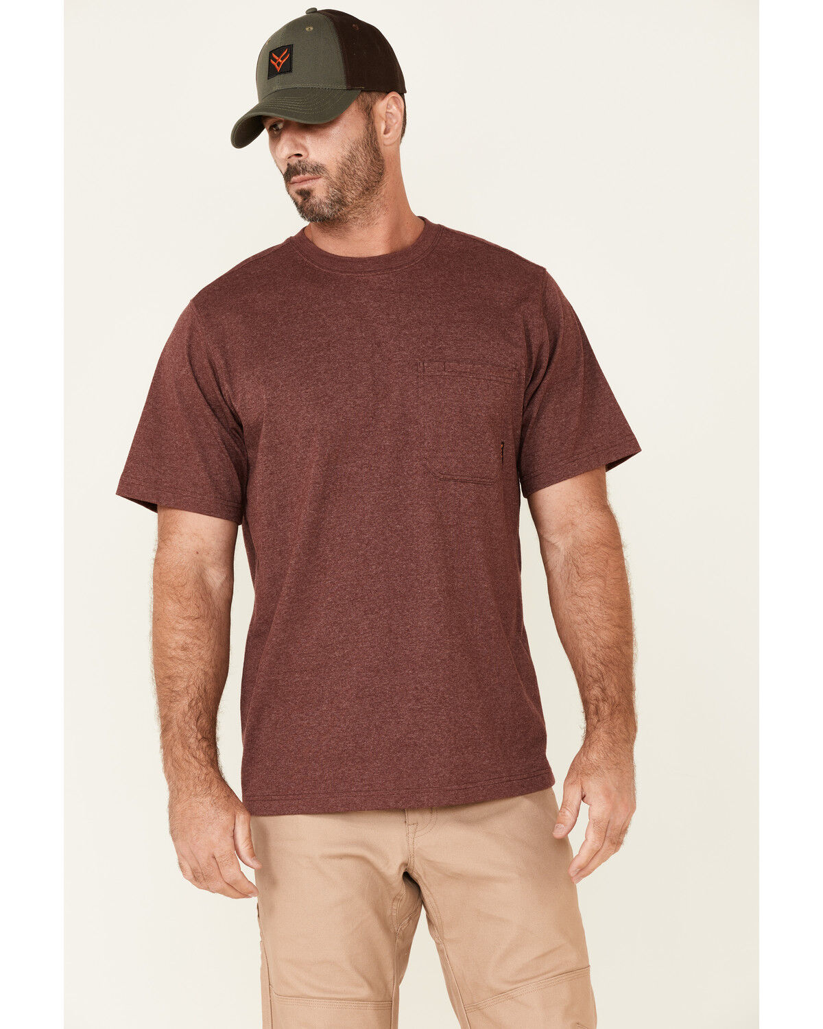 Image #1 - Hawx Men's Solid Forge Short Sleeve Work Pocket T-Shirt - Big, , hi-res