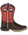Image #2 - Durango Boys' Lil Rebel Pro Western Boots - Square Toe, Brown, hi-res