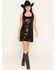 Image #1 - Sadie & Sage Women's Encore Sleeveless Sequins Mini Dress, Black, hi-res