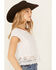 Beyond The Radar Women's Crochet Hem Trim Top, White, hi-res
