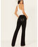 Image #1 - Miss Me Women's Mid Rise Downward Wing Pocket Bootcut Stretch Denim Jeans, , hi-res
