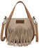 Image #1 - Wrangler Women's Toe Tone Fringe Crossbody Bag, Tan, hi-res