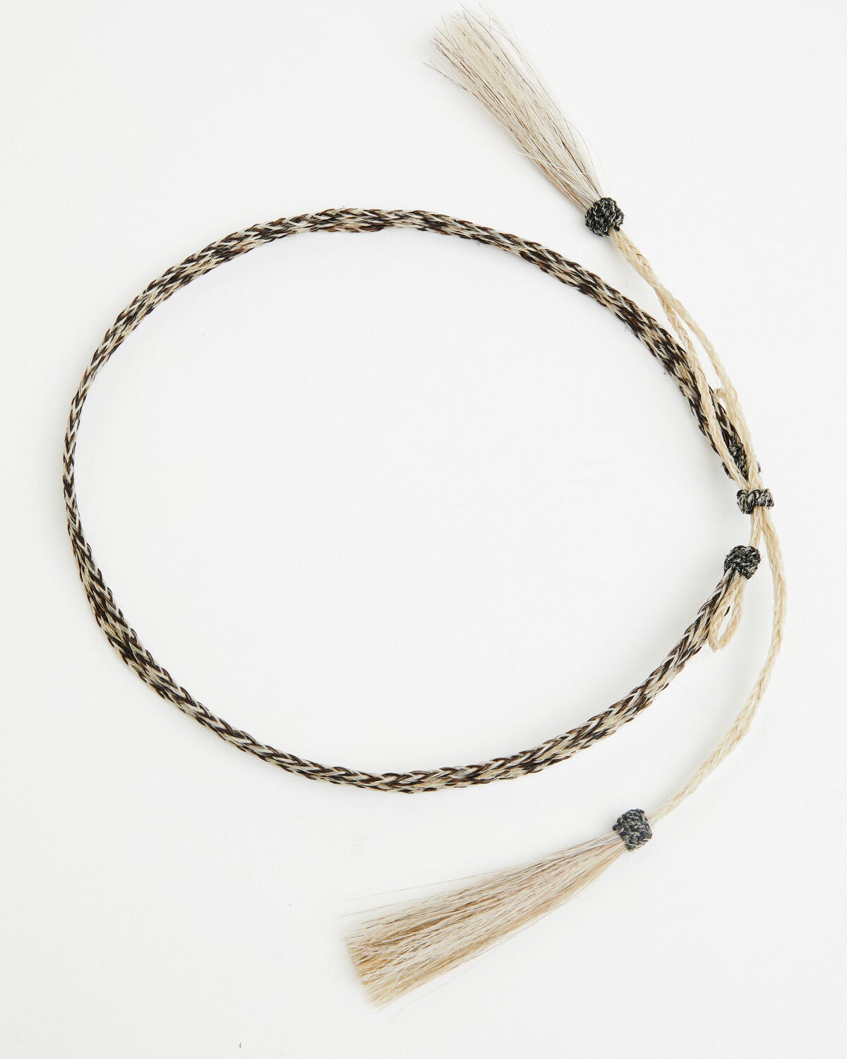 Image #3 - Colorado Horsehair Double Tassel Horsehair Hatband, Natural, hi-res