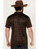 Image #4 - RANK 45® Men's Tonal Southwestern Print Short Sleeve Button-Down Polo Shirt, Coffee, hi-res
