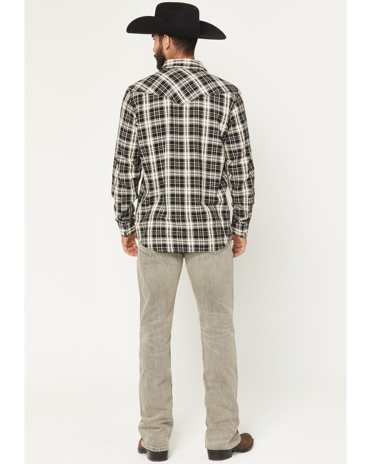 Image #3 - Moonshine Spirit&reg; Men's Dustbowl Wash Hutch Slim Bootcut Stretch Denim Jeans, Grey, hi-res