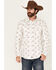 Image #1 - Moonshine Spirit Men's In the Light Floral Print Long Sleeve Snap Western Shirt, Cream, hi-res