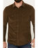 Image #3 - Pendleton Men's Corduroy Long Sleeve Western Snap Shirt, Olive, hi-res