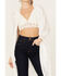 Image #3 - Shyanne Women's Chevron Tassel Chenille Shawl, White, hi-res
