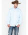 Image #6 - Cinch Men's Striped Print Tencel Long Sleeve Button-Down Western Shirt - Big, Light Blue, hi-res
