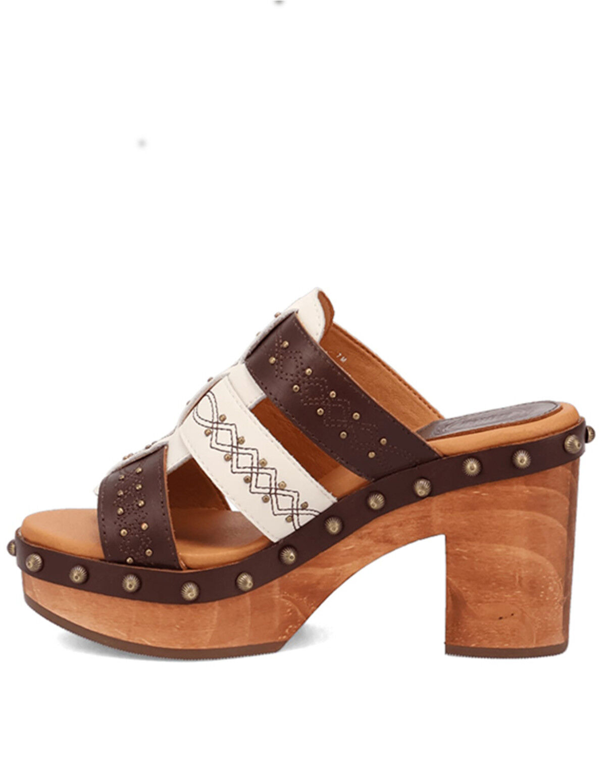 Image #3 - Dingo Women's Chateau Wooden Sandals, Brown, hi-res