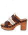 Image #3 - Dingo Women's Chateau Wooden Sandals, Brown, hi-res