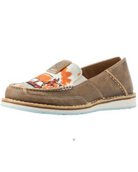 Image #1 - Ariat Women's Western Aloha Cruiser Shoes - Moc Toe, Brown, hi-res