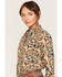 Image #2 - Shyanne Women's Cutler Horse Print Long Sleeve Relaxed Flannel Shirt, Beige, hi-res