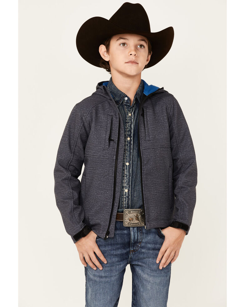 Cody James Boys' Charcoal Color-Block Zip-Front Steamboat Jacket , Charcoal, hi-res