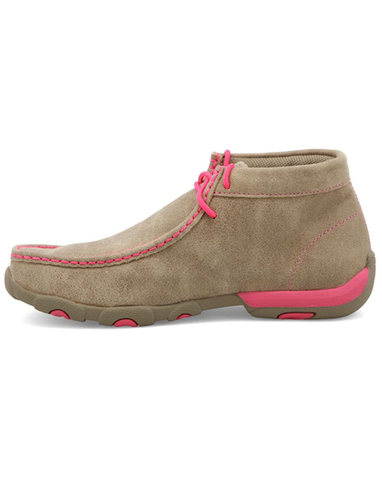 Image #3 - Twisted X Women's Tough Enough to Wear Pink Driving Mocs - Moc Toe, Distressed, hi-res