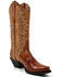Image #1 - Dan Post Women's Eel Peanut Exotic Western Boot - Snip Toe, Brown, hi-res