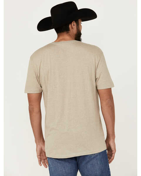 Image #4 - Cody James Men's Cowboy Sketch Short Sleeve Graphic T-Shirt , Tan, hi-res