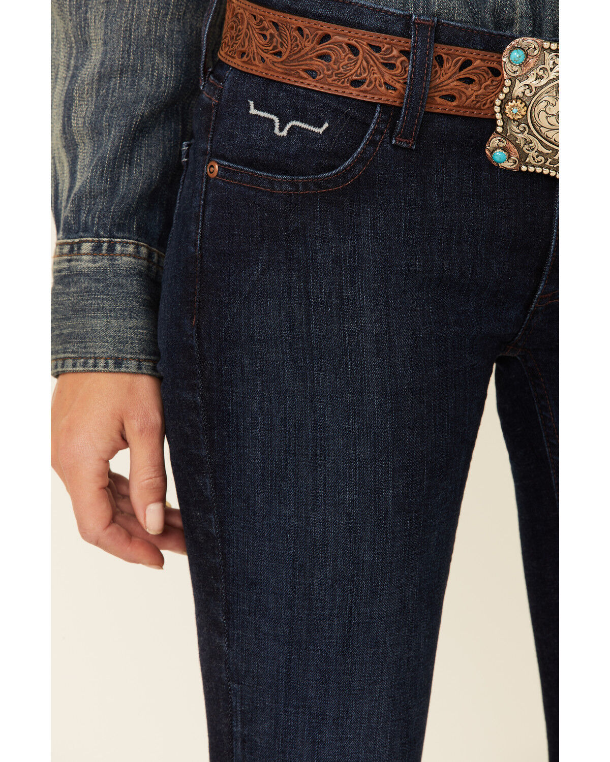 Image #4 - Kimes Ranch Women's Dark Wash Audrey Bootcut Jeans, Blue, hi-res