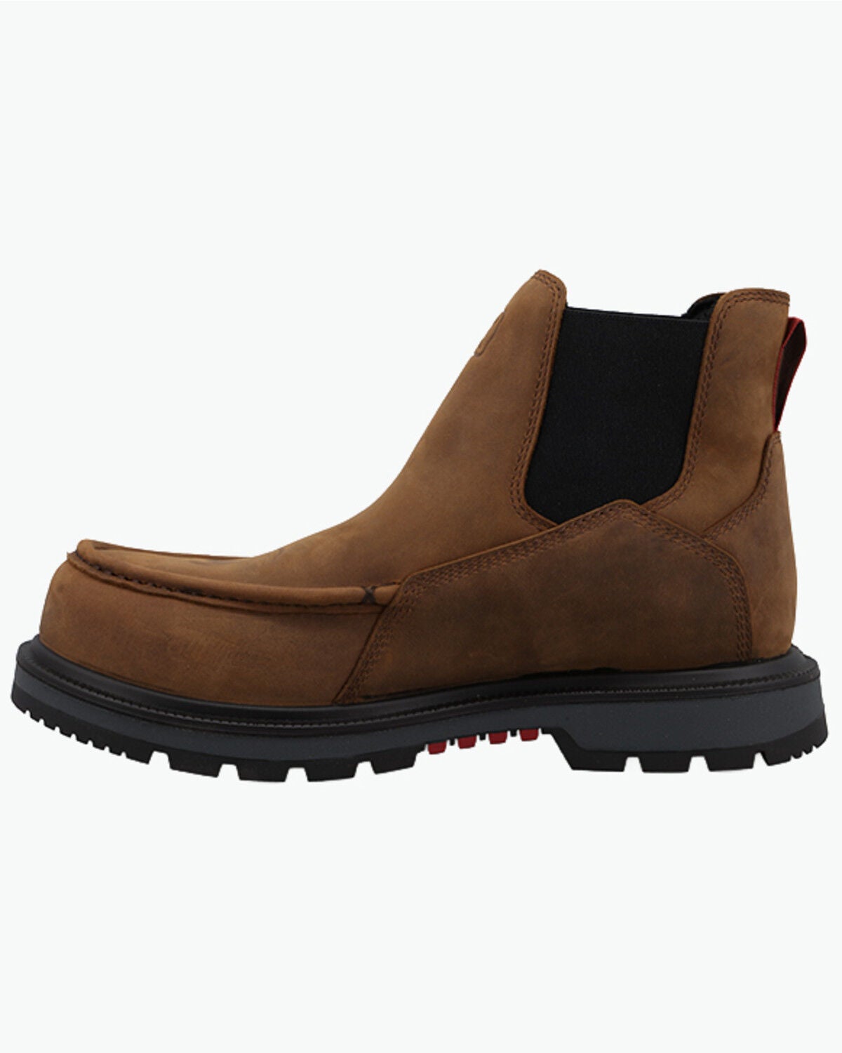 Image #2 - Twisted X Men's 6" Chelsea Work Boots - Nano Toe, Brown, hi-res