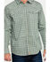 Cody James Men's FR Geo Print Long Sleeve Work Shirt - Tall, Green, hi-res