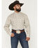 Image #1 - George Strait by Wrangler Men's Paisley Print Long Sleeve Button-Down Stretch Western Shirt, Brown, hi-res