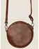 Shyanne Women's Hair-On Tooled Round Crossbody Bag, Cream/brown, hi-res