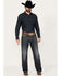 Image #3 - Rock & Roll Denim Men's Double Barrel Dark Vintage Wash Relaxed Straight Rigid Denim Jeans, Dark Medium Wash, hi-res