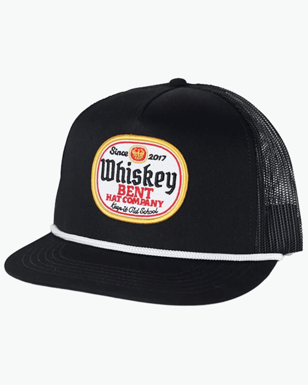 Image #1 - Whiskey Bent Men's Black Label Ball Cap, Black, hi-res