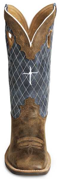 Image #4 - Twisted X Men's Distressed Ruff Stock Western Boots - Broad Square Toe, Distressed, hi-res