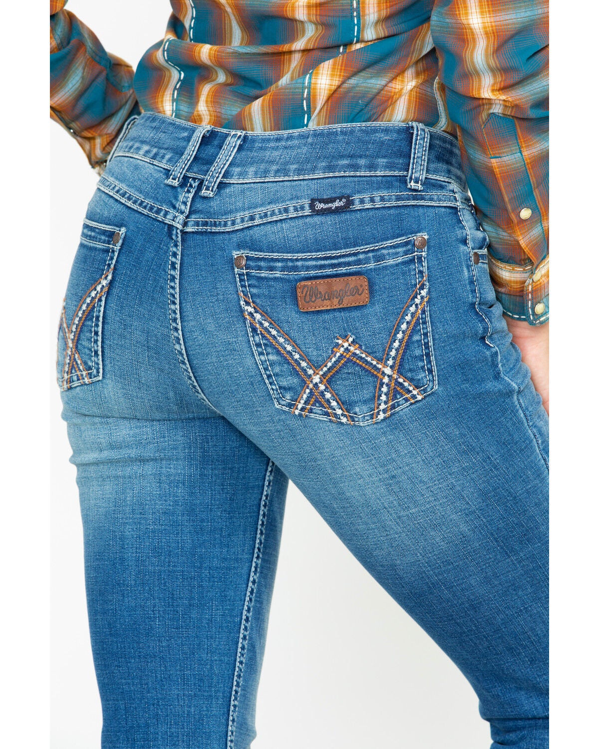 wrangler mid rise jeans