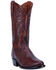 Image #1 - Dan Post Men's Winston Lizard Western Boots - Medium Toe, Brown, hi-res