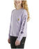 Image #2 - Carhartt Toddler Girls' Logo Pocket Long Sleeve Shirt , Lavender, hi-res