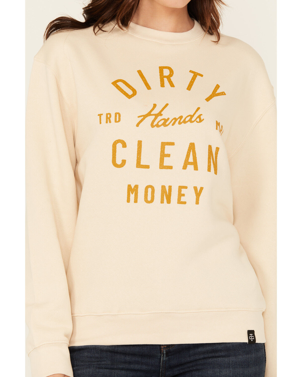 Image #3 - Troll Co Women's Juno Logo Graphic Sweatshirt, Cream, hi-res