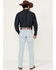 Image #3 - Justin Men's J1 Original Light Wash Modern Slim Straight Stretch Denim Jeans, Light Wash, hi-res
