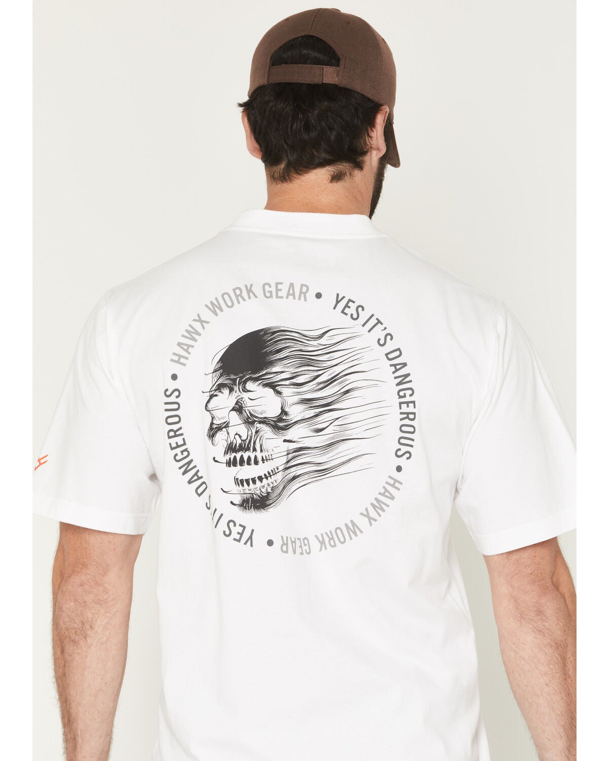 Image #4 - Hawx Men's Scream Short Sleeve Graphic Work T-Shirt, White, hi-res