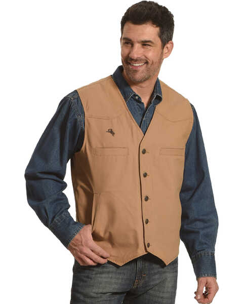 Wyoming Traders Men's Texas Concealed Carry Vest, Tan, hi-res