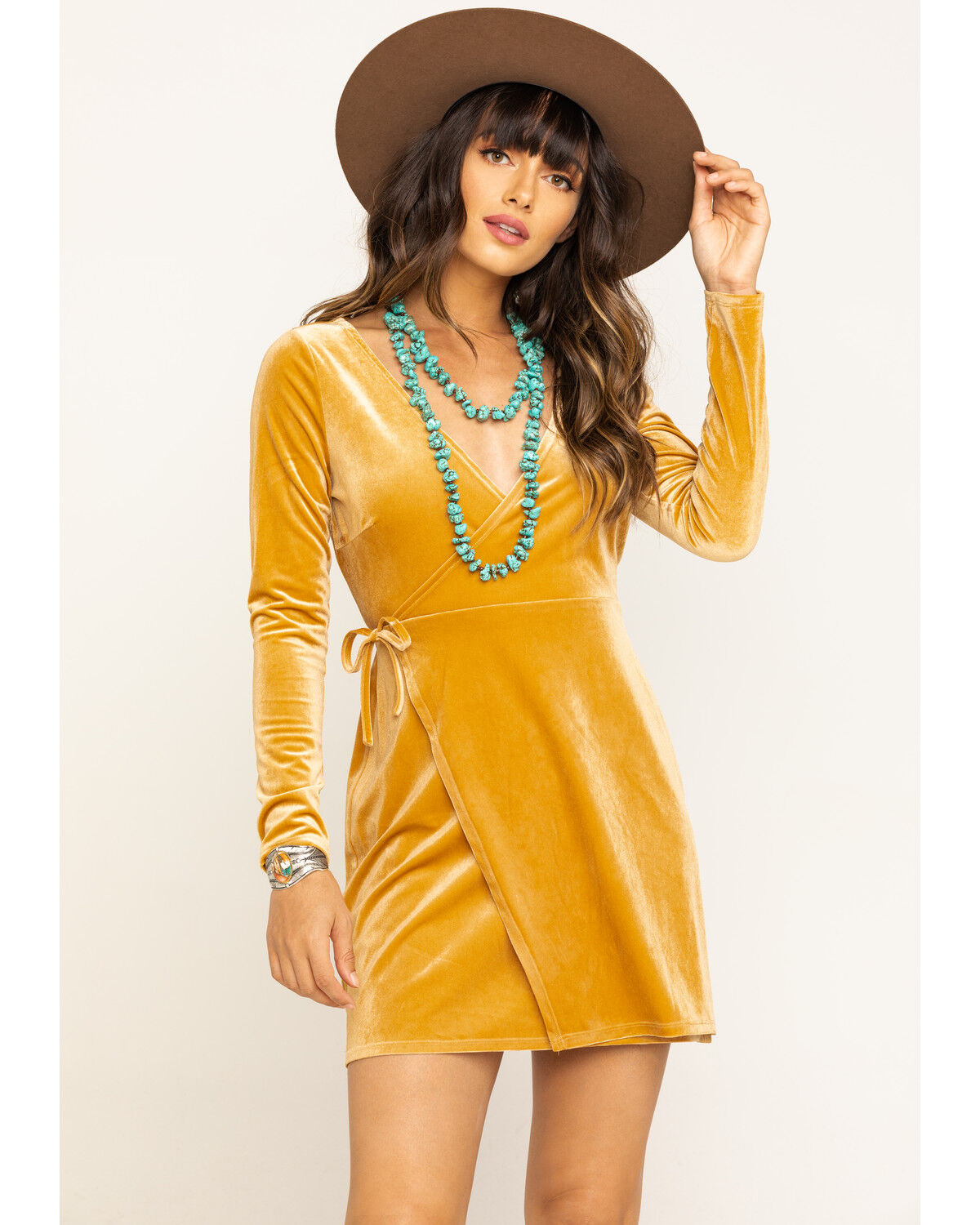 womens mustard yellow dress