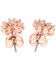 Image #2 - Montana Silversmiths Women's Simply Brilliant Rose Flower Earrings, Rose, hi-res