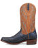 Image #3 - Dan Post Men's Exotic Ostrich Leg Western Boots - Square Toe, Blue, hi-res