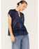 Image #1 - Johnny Was Women's Clemence Eyelet Lace Blouse, Blue, hi-res