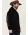 Image #4 - Riot Society Men's Boot Barn Exclusive Ropin' Souls Reaper Graphic Hooded Sweatshirt, Black, hi-res