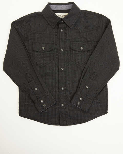 Cody James Toddler Boys' Printed Long Sleeve Snap Shirt, Grey, hi-res